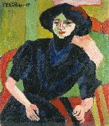 Ernst Ludwig Kirchner Portrait of a Woman oil painting